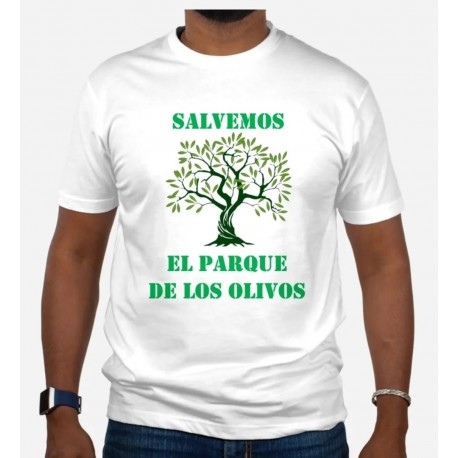 Camiseta Salvemos Parque Olivos 100% algodón 